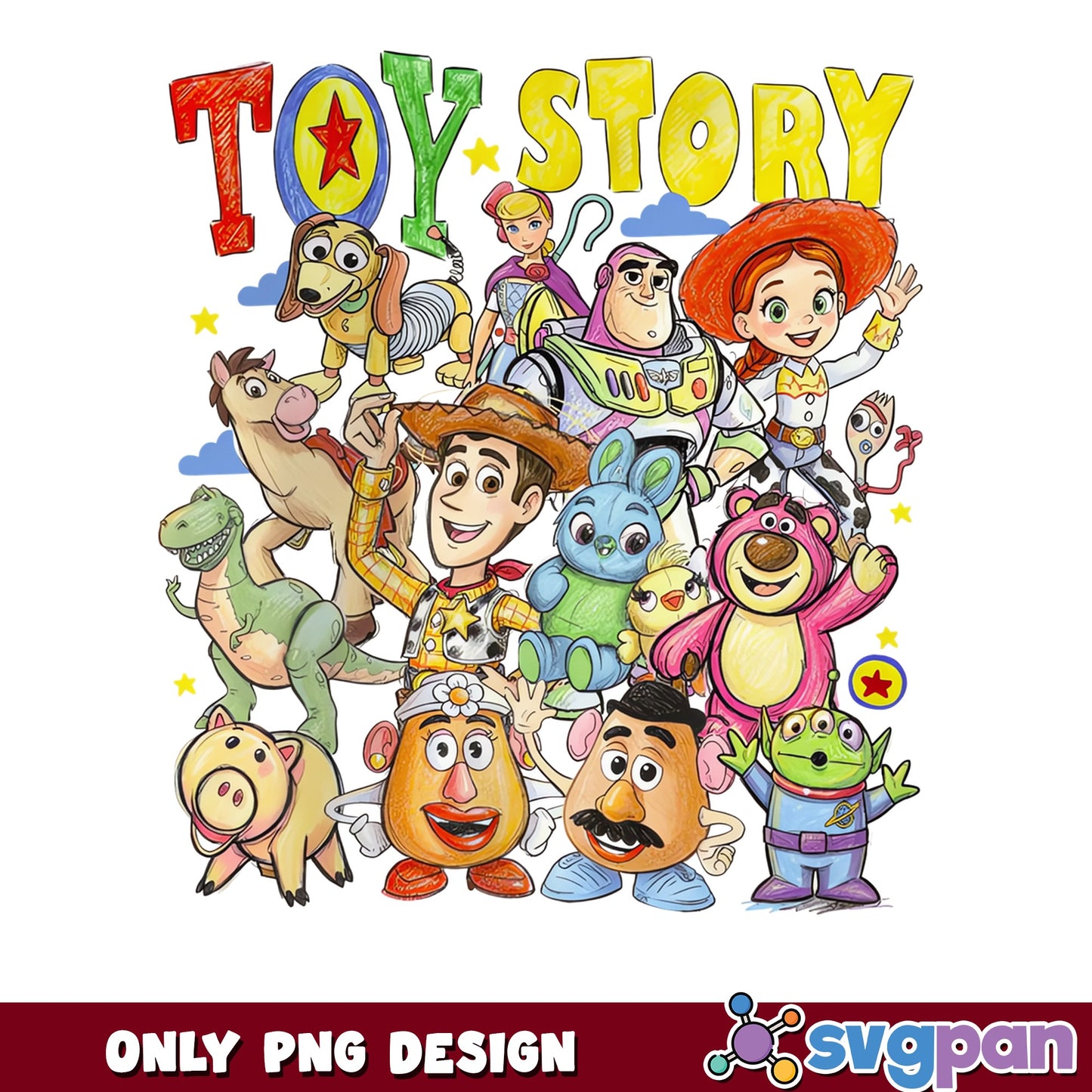 Toy Story Characters PNG, Woody Buzz Lightyear PNG, Disney PNG