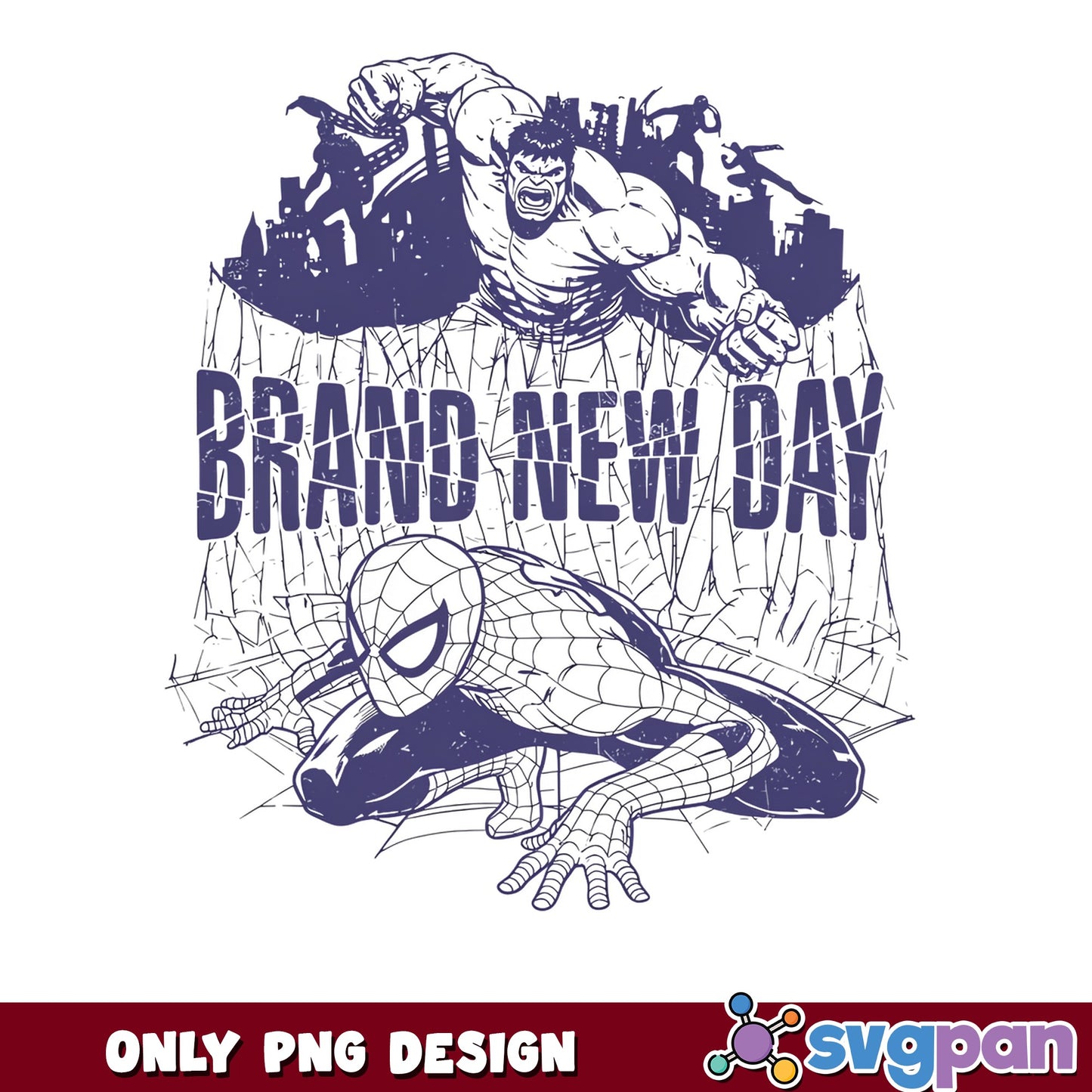 Marvel Spiderman Hulk Brand New Day PNG, Avengers PNG, Superhero PNG