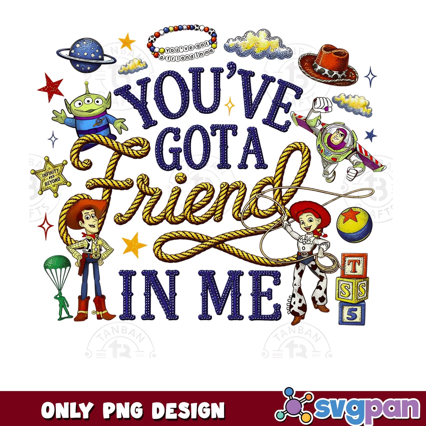 Toy Story You've Got A Friend In Me PNG, Woody Buzz PNG, Disney PNG