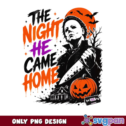 Michael Myers The Night He Came Home PNG, Halloween PNG, Horror PNG
