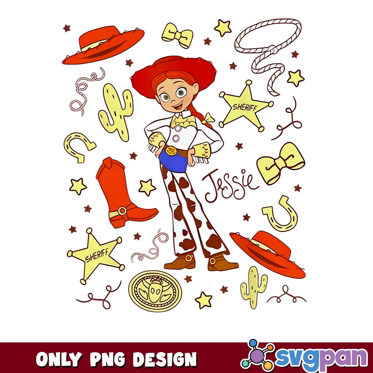 Jessie Toy Story PNG, Disney Cowgirl PNG, Toy Story PNG