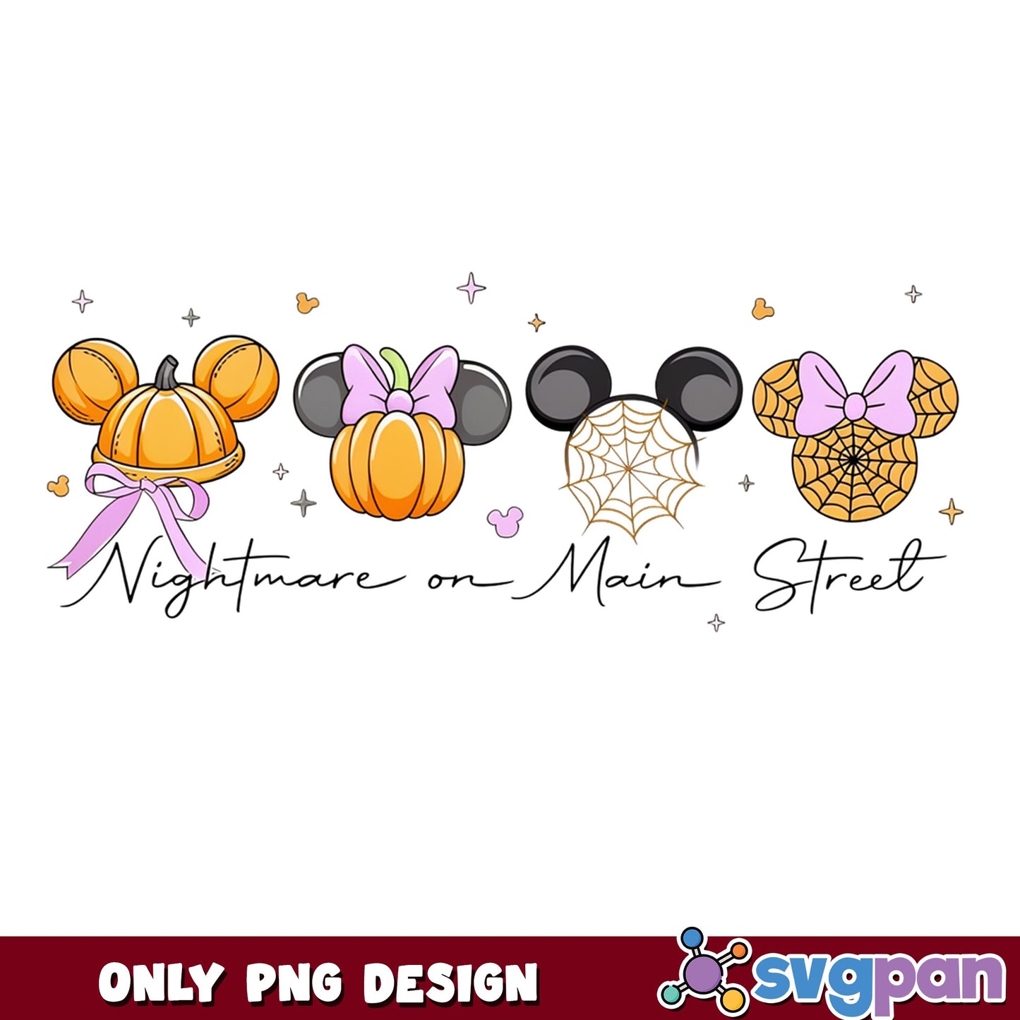 Nightmare On Main Street Mickey Halloween PNG, Disney PNG, Halloween PNG