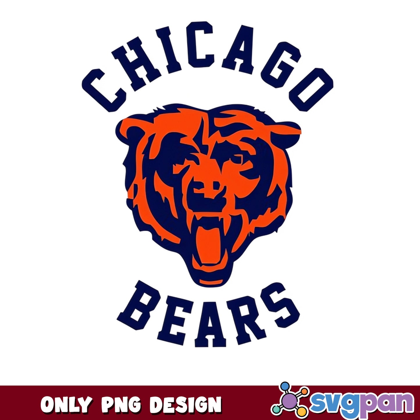 Chicago Bears PNG, NFL Football Team Logo, Bears Fan PNG
