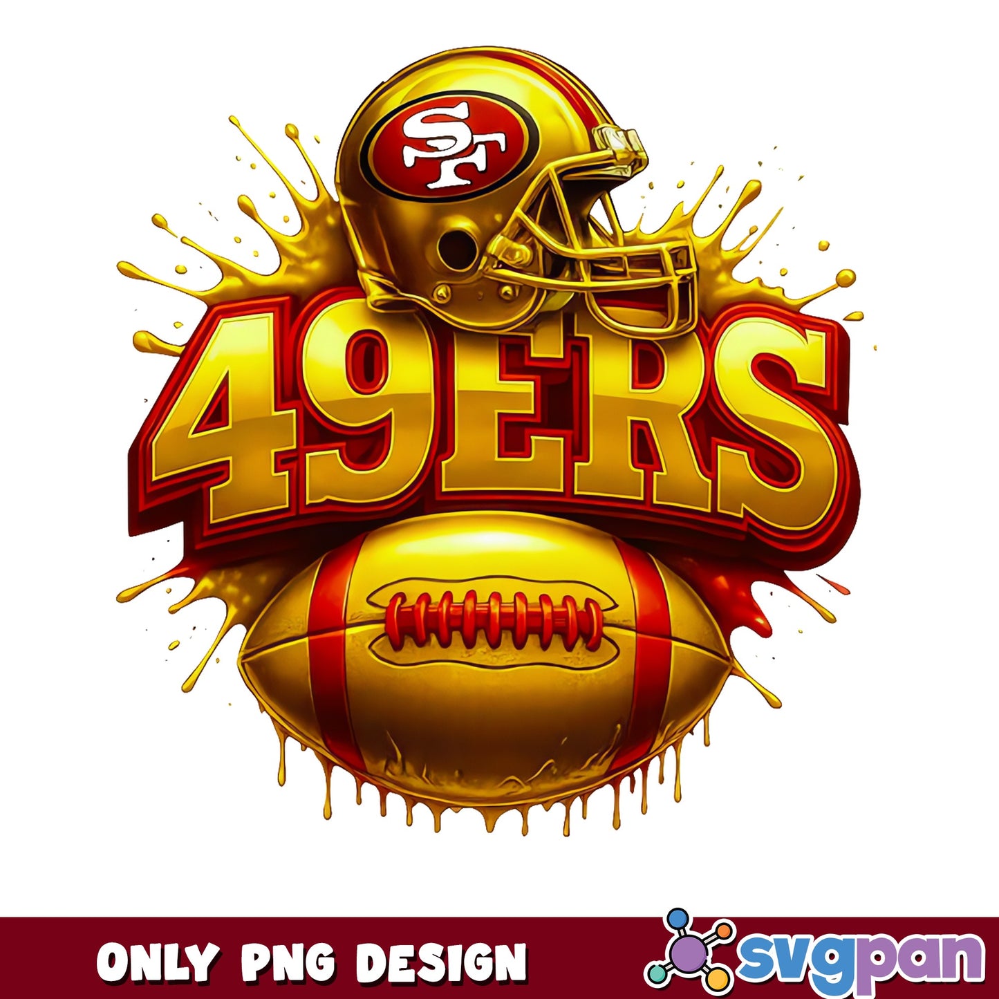 San Francisco 49ers PNG, NFL Football Team PNG, 49ers PNG