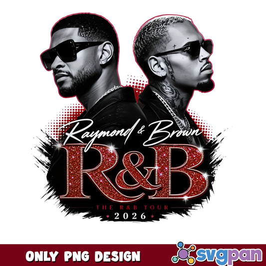 Usher And Chris Brown RnB Tour 2026 PNG, Concert PNG, Music PNG
