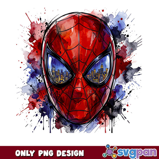 Spiderman Watercolor PNG, Marvel Superhero PNG, Spider Man PNG