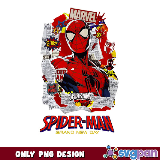 Spider-Man Brand New Day PNG, Marvel Spiderman PNG, Superhero PNG