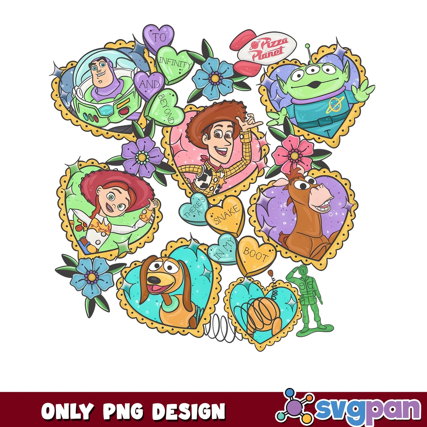 Toy Story Characters Bundle PNG, Woody Buzz Lightyear PNG, Disney PNG