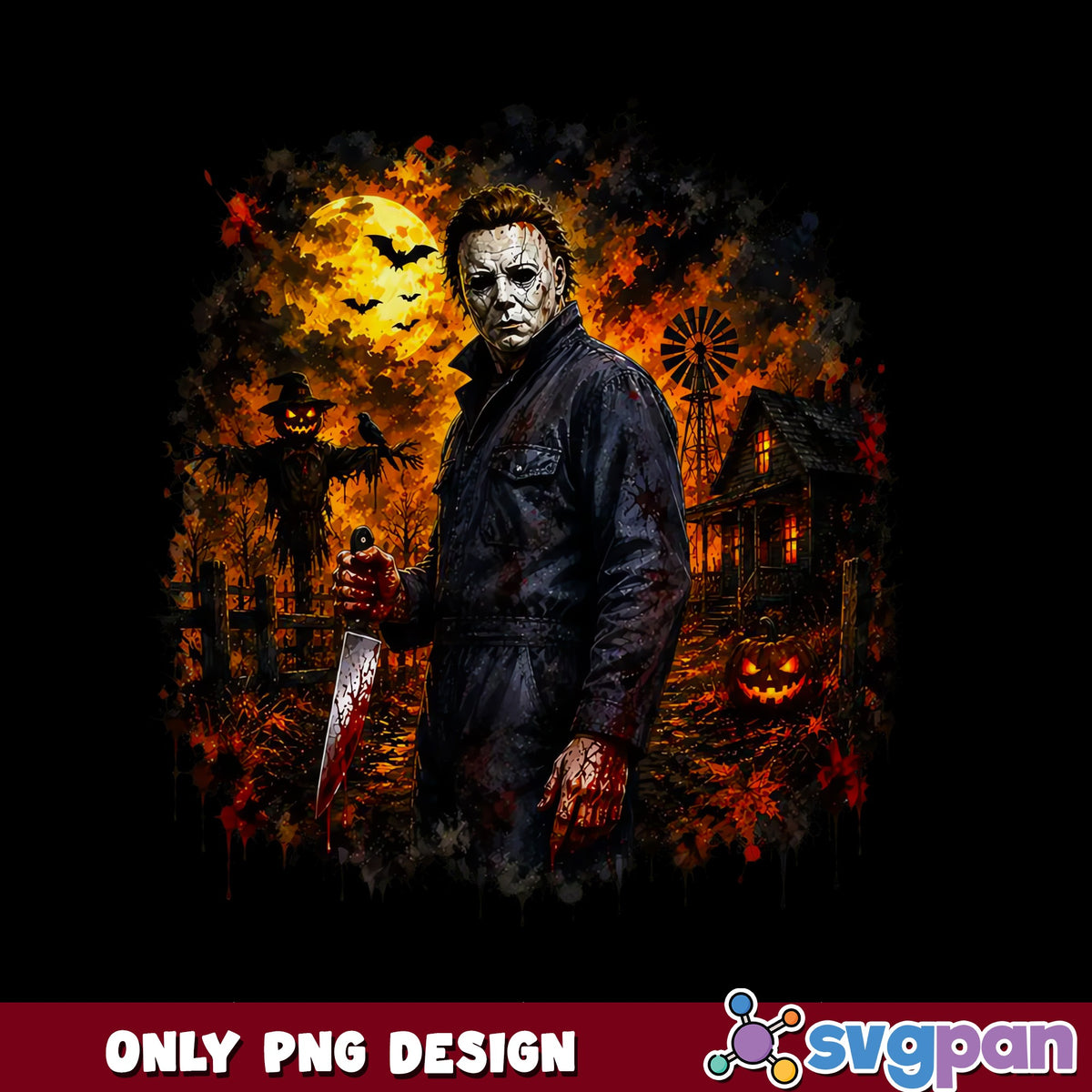Michael Myers Halloween PNG, Horror Movie PNG, Halloween Night PNG