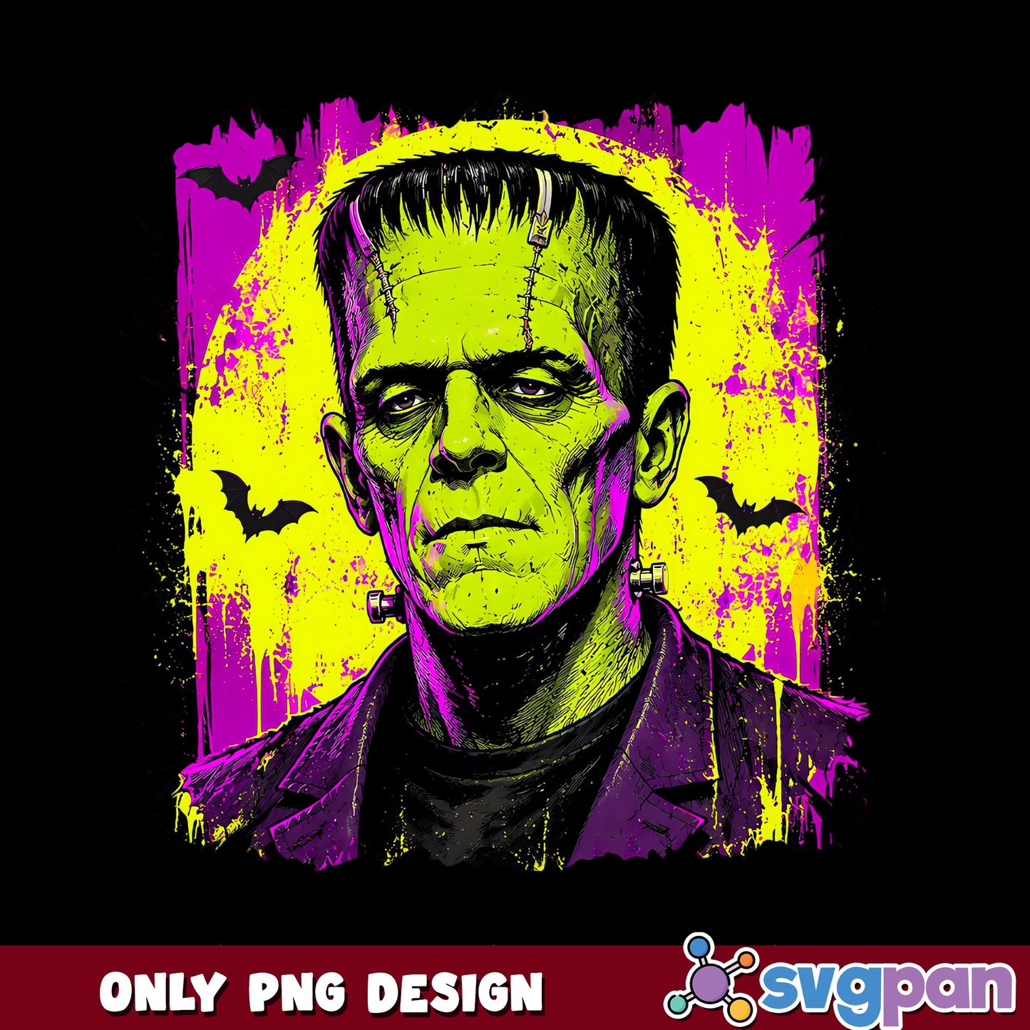 Frankenstein Halloween PNG, Horror Monster PNG, Spooky PNG
