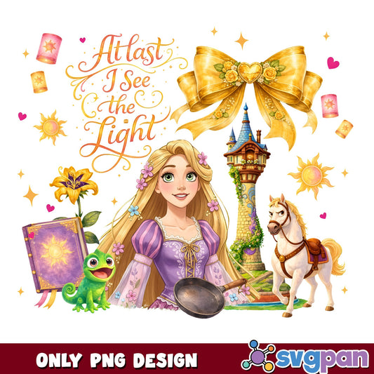 Rapunzel At Last I See The Light PNG, Tangled PNG, Frying Pan PNG