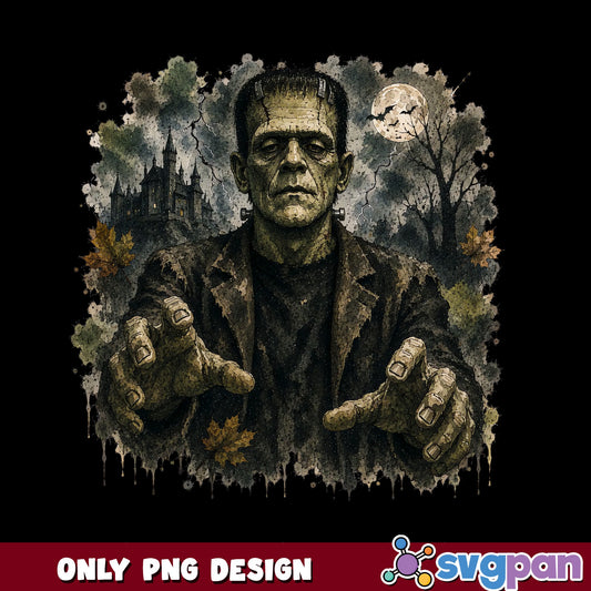 Frankenstein Monster Halloween PNG, Horror PNG, Spooky PNG