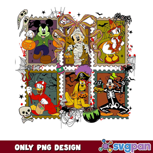 Mickey And Friends Halloween PNG, Disney Halloween PNG, Trick Or Treat PNG