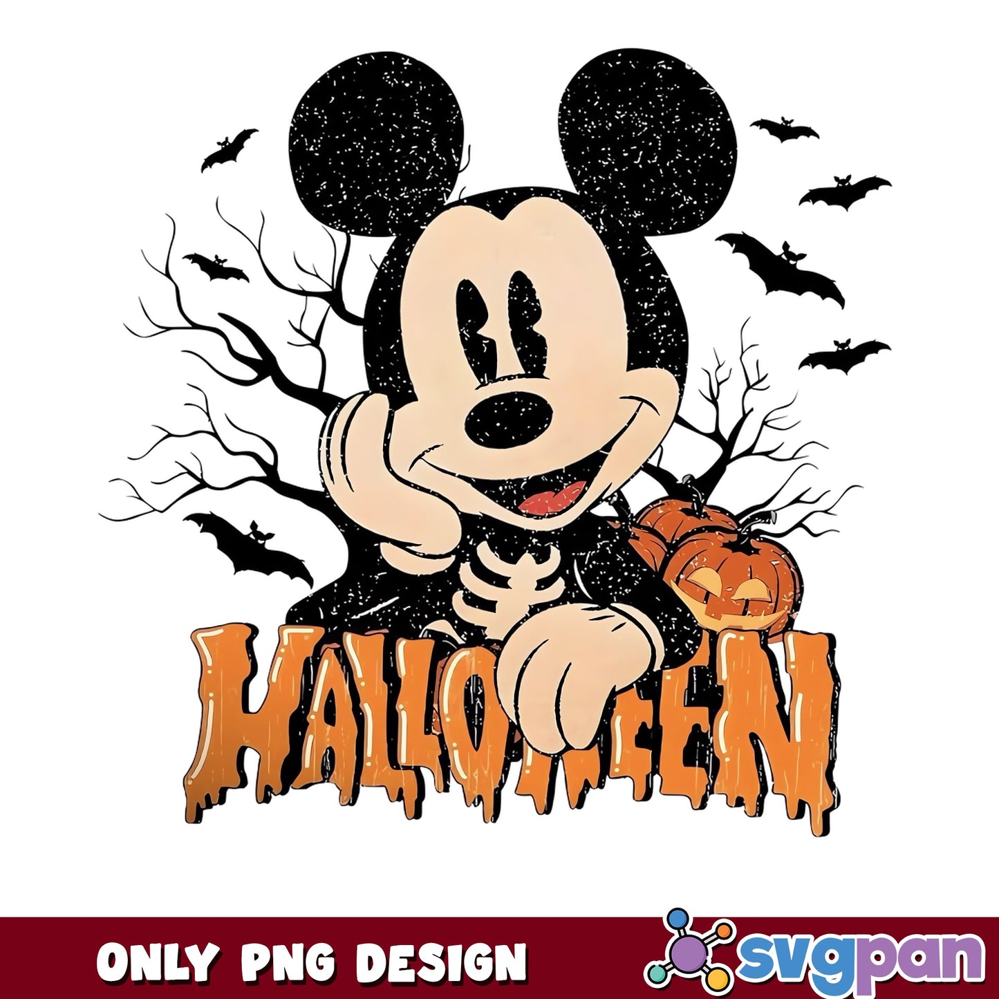 Mickey Mouse Halloween PNG, Disney Halloween PNG, Spooky Mickey PNG