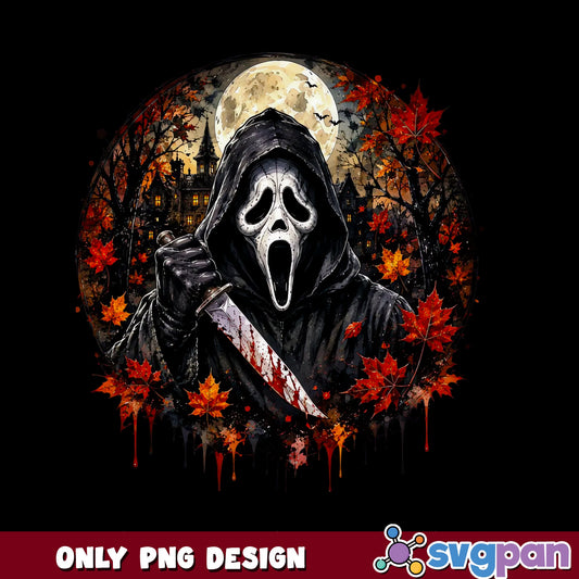 Ghostface Scream Horror Halloween PNG, Scary Movie PNG, Halloween PNG