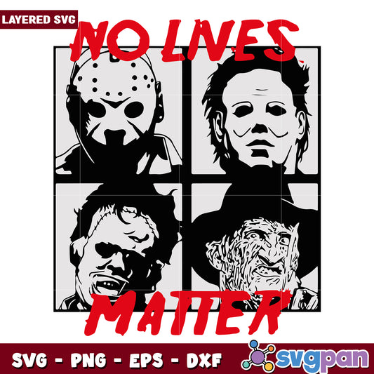 no lnes matter svg, happy halloween svg, spooky season svg