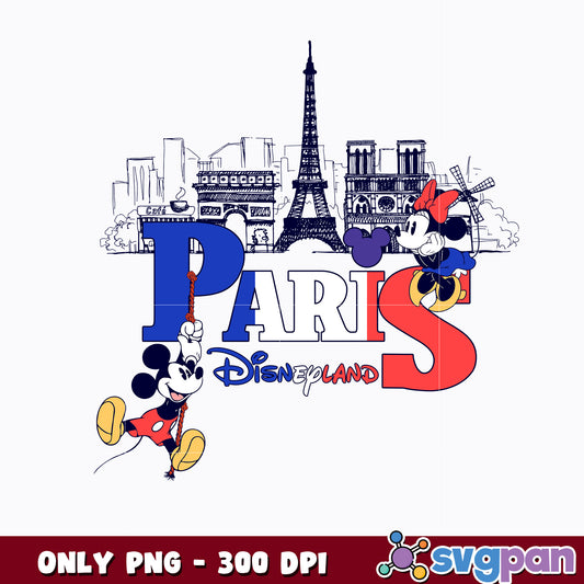 Paris Disneyland Mickey Minnie png  