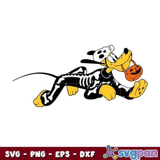 Pluto Skeleton Metal Cutting svg