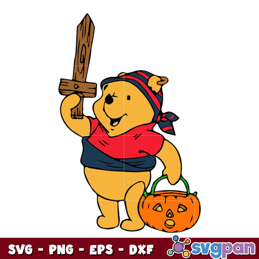 Winnie The Pooh Svg, Halloween svg  