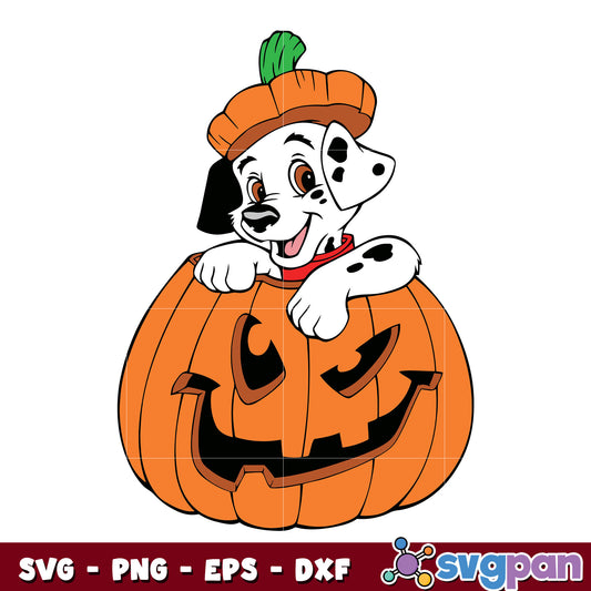 Pumpkin dog  Halloween svg 