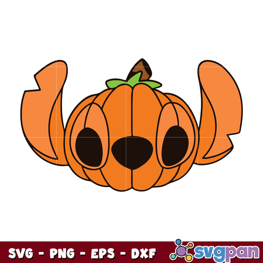 Stitch Pumpkin Head Halloween svg 