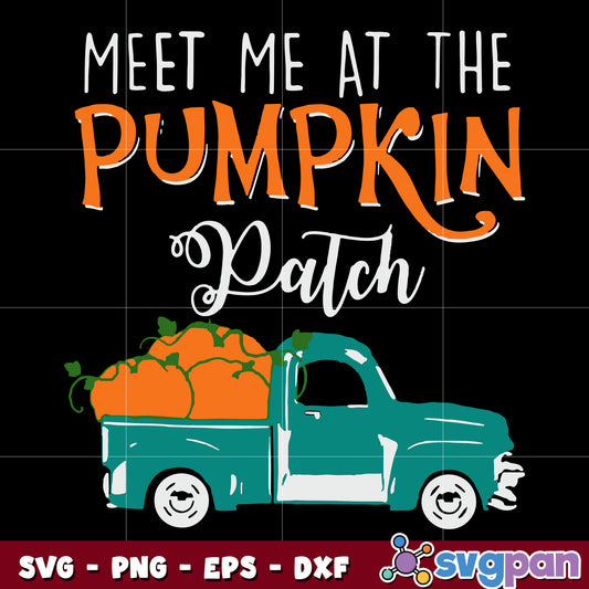 pumpkin truck svg