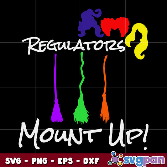 regulators amount up hocus pocus halloween svg