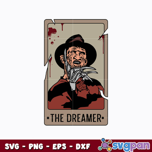 The Dreamer Horror Cards Svg, Horror Tarot Cards Svg