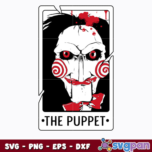 The Puppet Tarot Cards Svg, Halloween Svg 