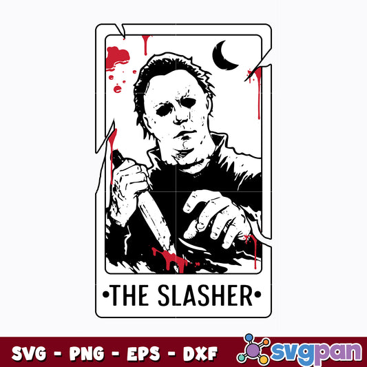 The Slasher Tarot Cards Svg, Halloween Svg 