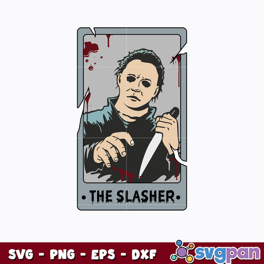 Michael Myers Cards Svg, Horror Tarot svg