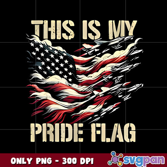 This Is My Pride Flag Eagle USA American png 