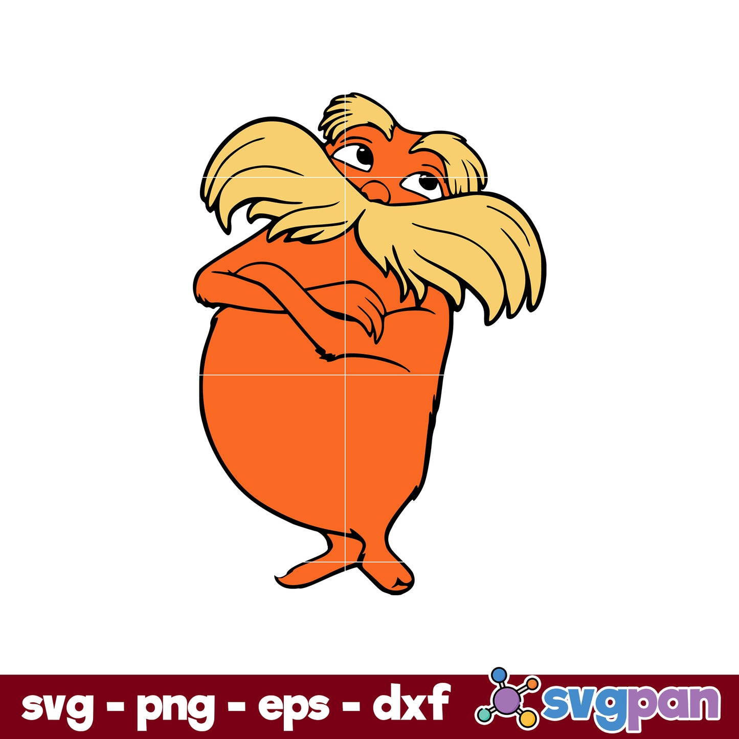 The Lorax Dr Seuss SVG PNG DXF EPS File