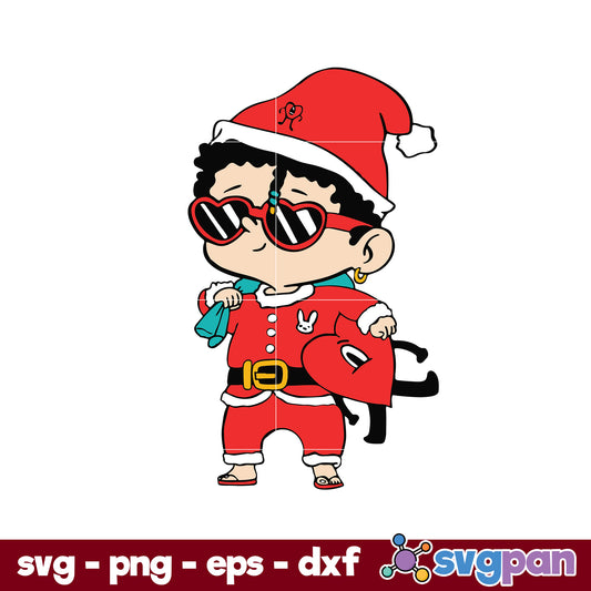 Baby Benito Christmas SVG, Bad Bunny Christmas SVG, Christmas SVG