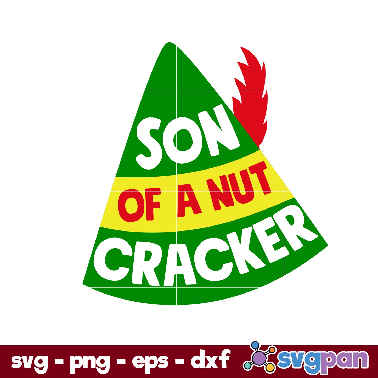 Son Of A Nut Cracker Elf Christmas SVG Digital File