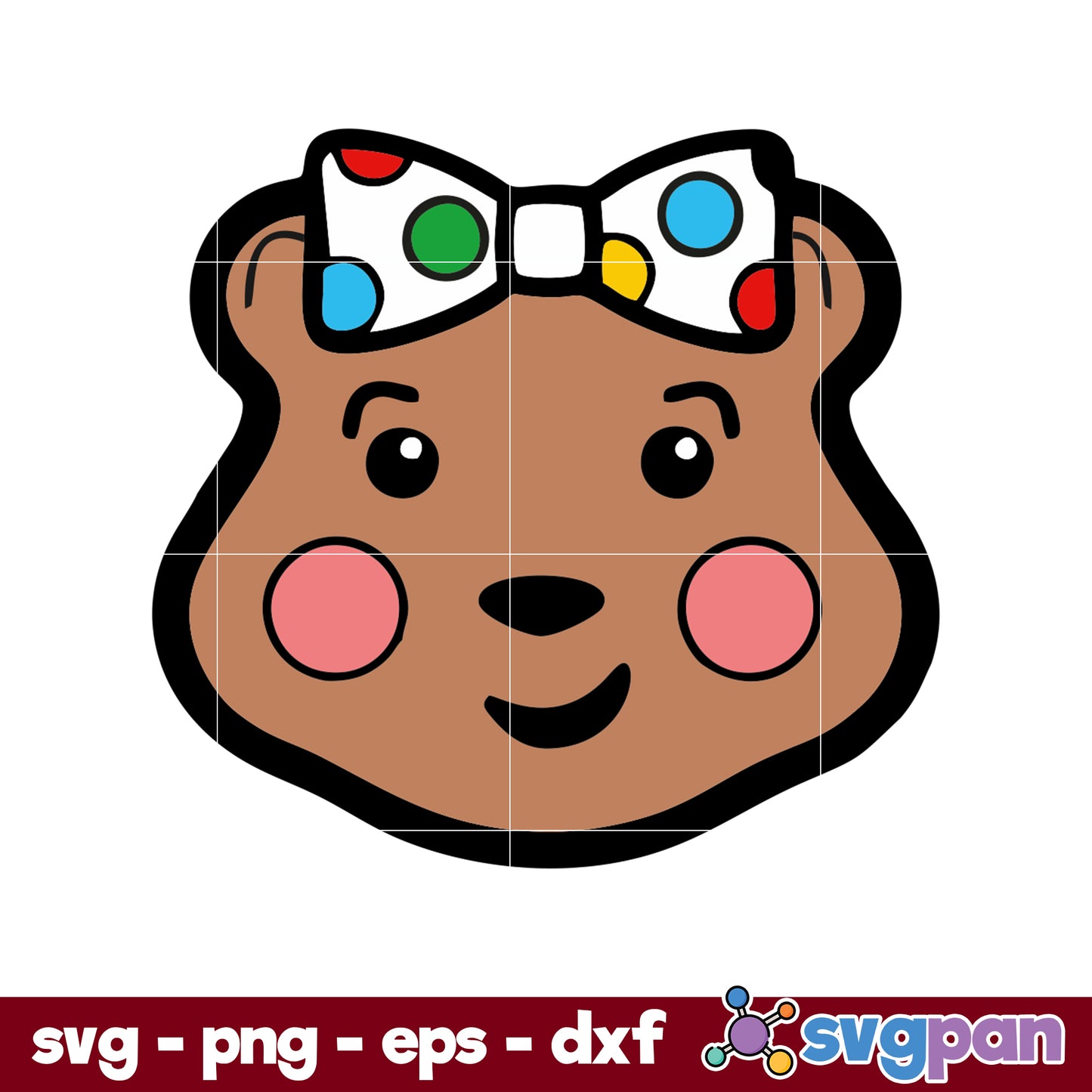 Tesco Pudsey Bear Blush SVG, Children In Need SVG.