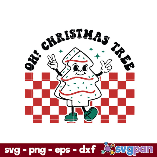 OH! Christmas Tree SVG, Christmas SVG PNG DXF EPS Digital File.