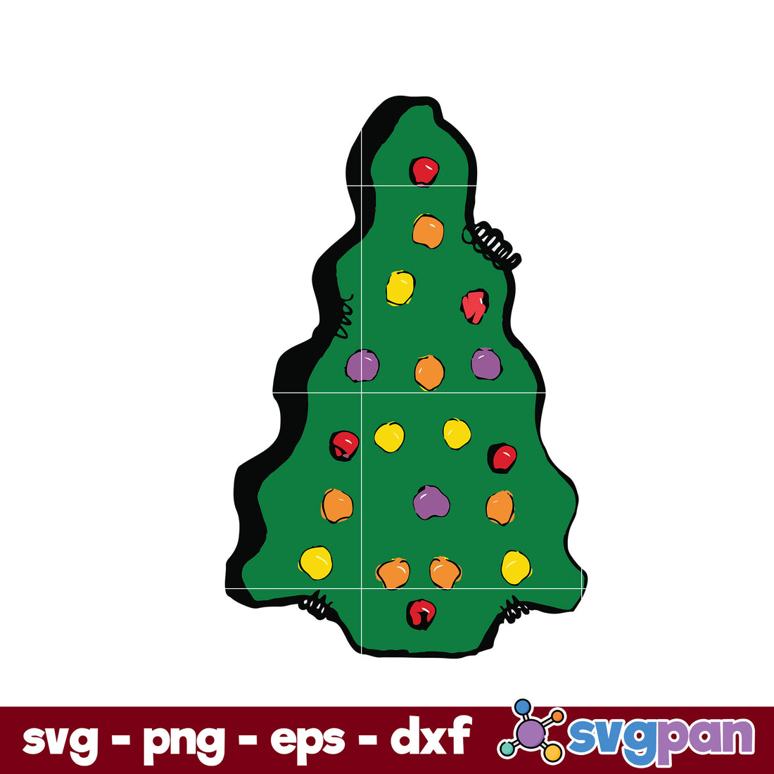 Christmas Tree SVG, Merry Christmas SVG PNG DXF EPS File – svgpan