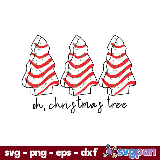 Oh, Christmas Tree Little Debbie SVG, Christmas SVG PNG DXF EPS Digital File.