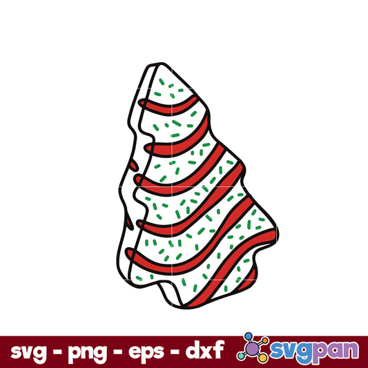 Christmas Tree Cake SVG, Christmas Tree Little Debbie SVG, Christmas SVG