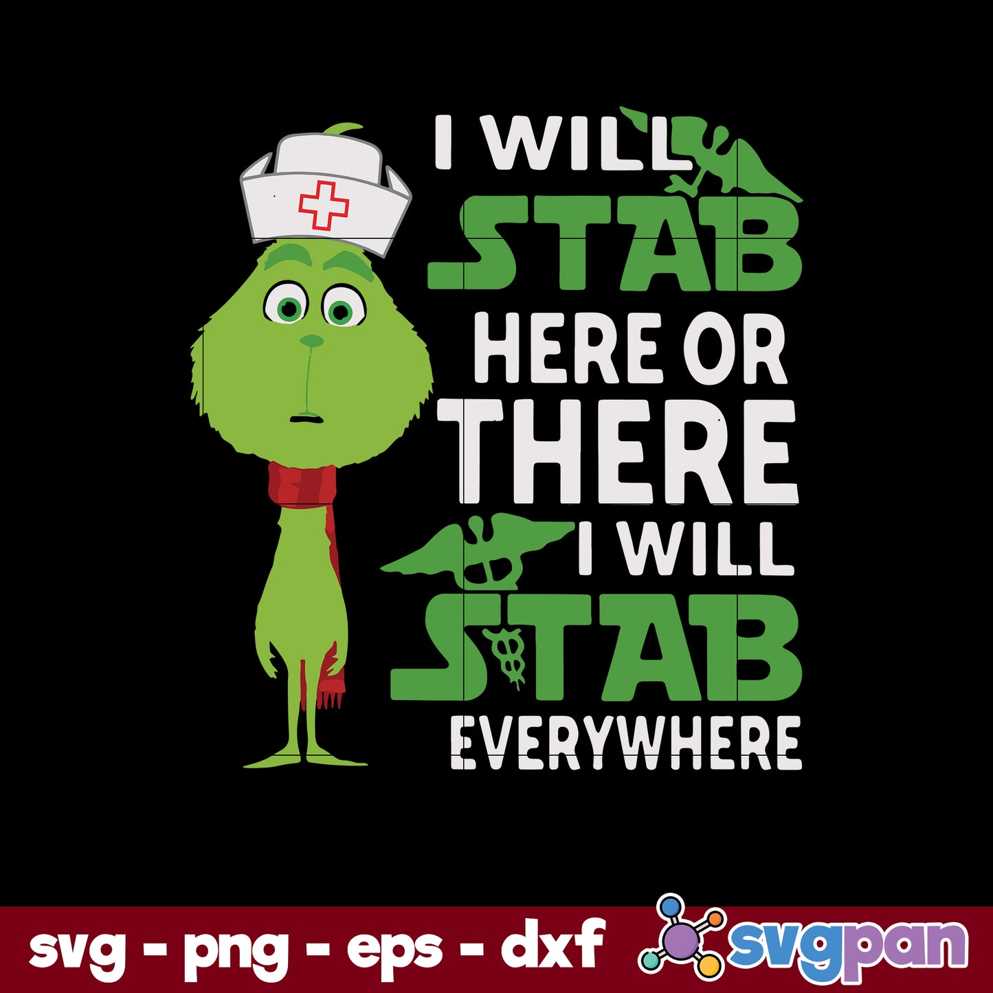 I Will Stab Here Or There I Will Stab Everywhere SVG Christmas SVG, PNG, DXF, EPS File.