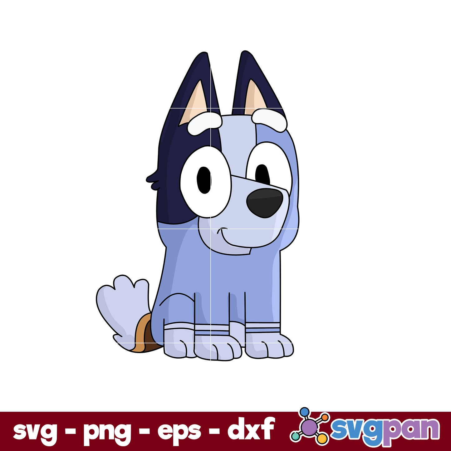 Socks Bluey SVG, Bluey SVG, Cartoon SVG PNG DXF EPS Digital File.