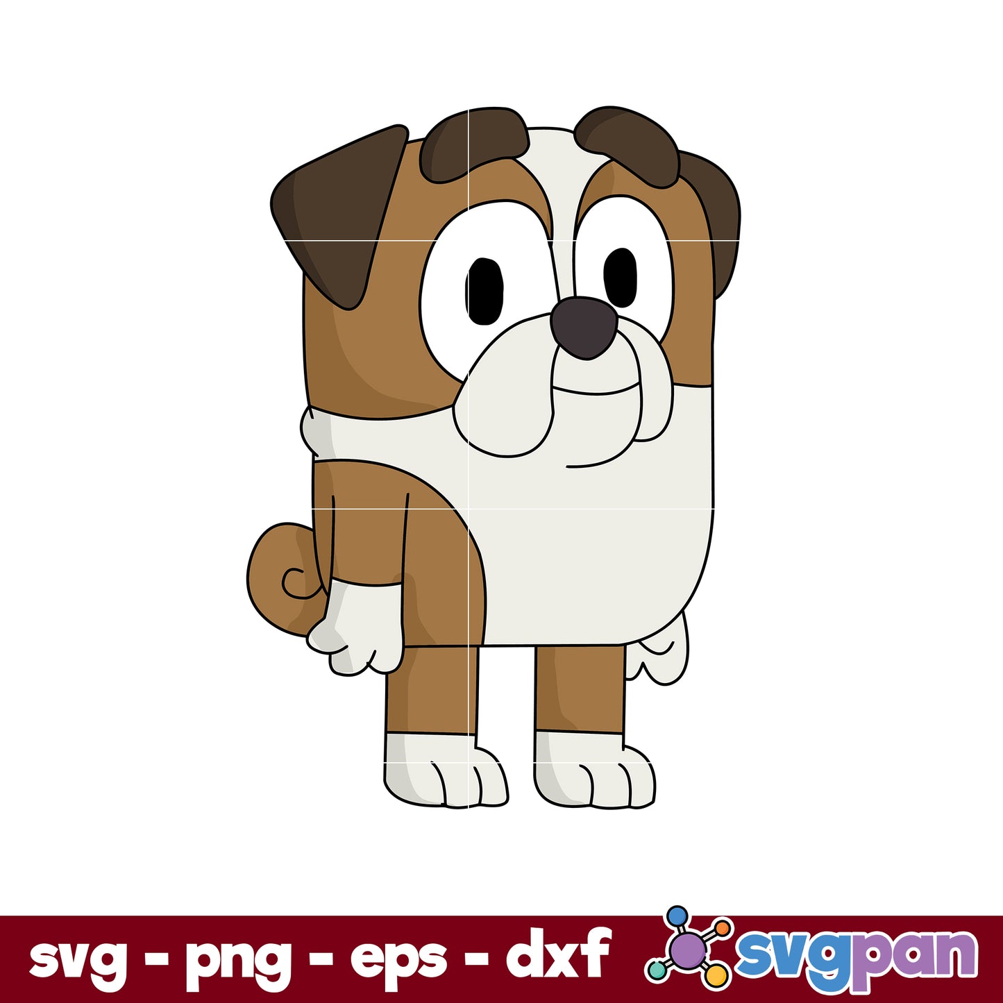 Winton Bluey SVG, Bluey SVG, Cartoon SVG PNG DXF EPS File.