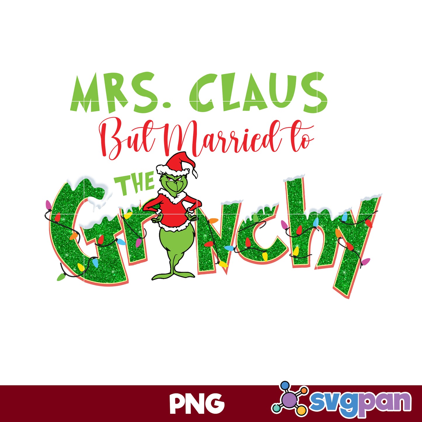 Mrs. Claus But Married To The Grinch Santa Claus Hat PNG