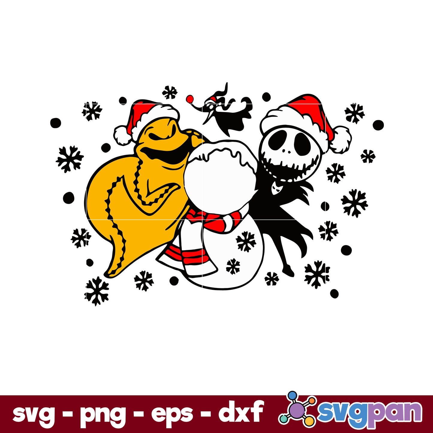 Baby Nightmare Before Christmas SVG, Christmas SVG, PNG DXF EPS Digital File.