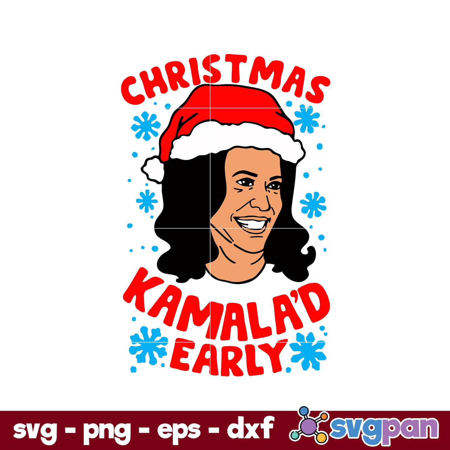 CHristmas Kanala'd Early SVG, Christmas SVG, PNG DXF EPS Digital File.