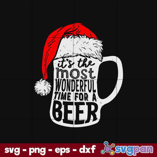 Christmas Beer SVG, Christmas SVG, PNG DXF EPS Digital File.