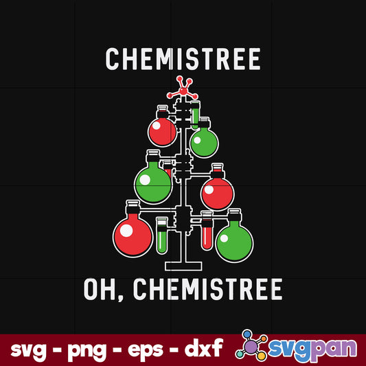 Christmas Chemistree SVG, Christmas SVG, PNG DXF EPS Digital File.