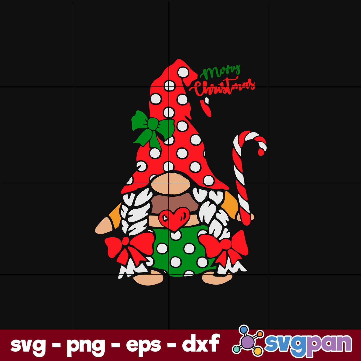 Christmas Gnome Couple Pajamas SVG, Christmas SVG, PNG DXF EPS Digital File.