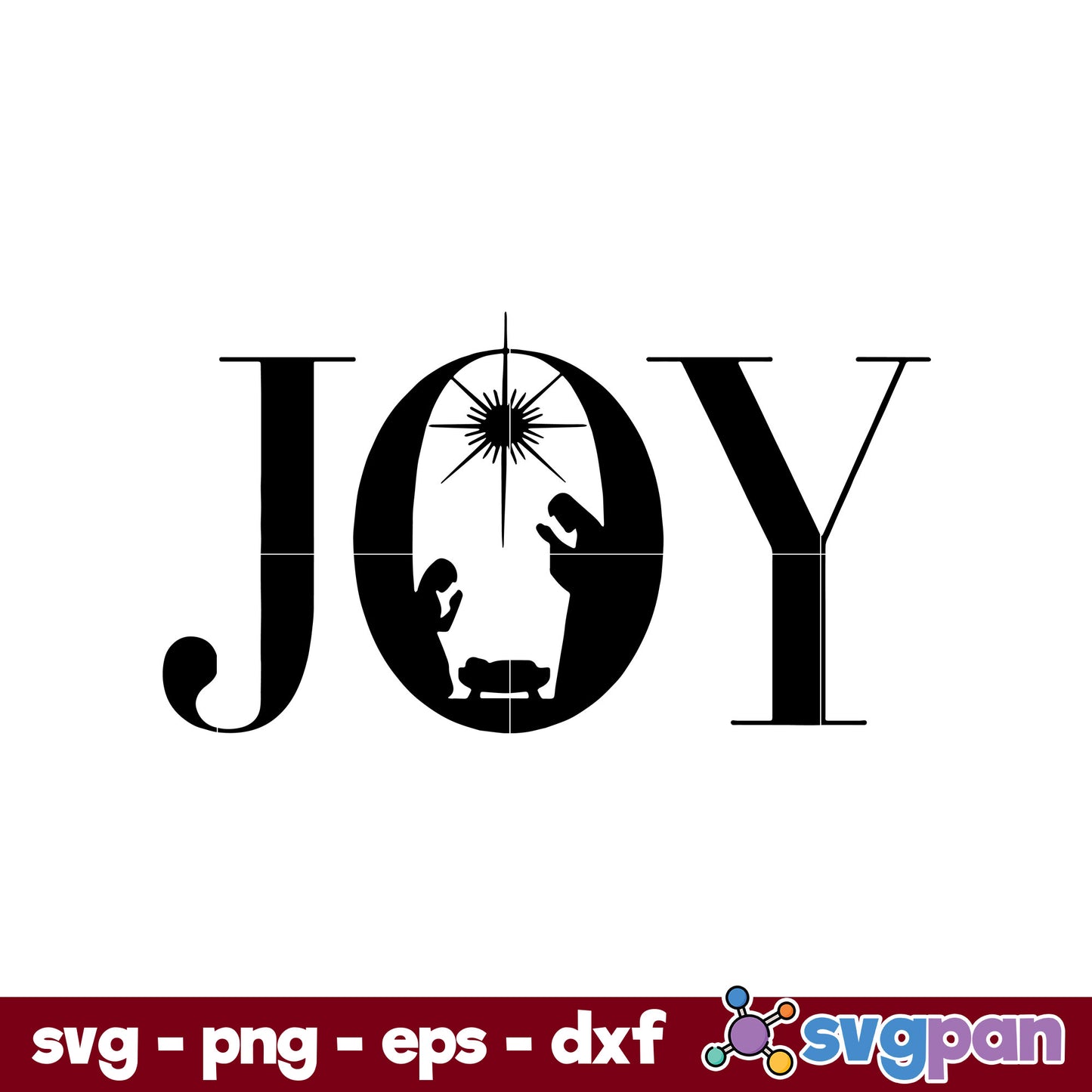 Christmas Nativity Jesus Is The Reason For The Season SVG, Christmas SVG, PNG DXF EPS Digital File.